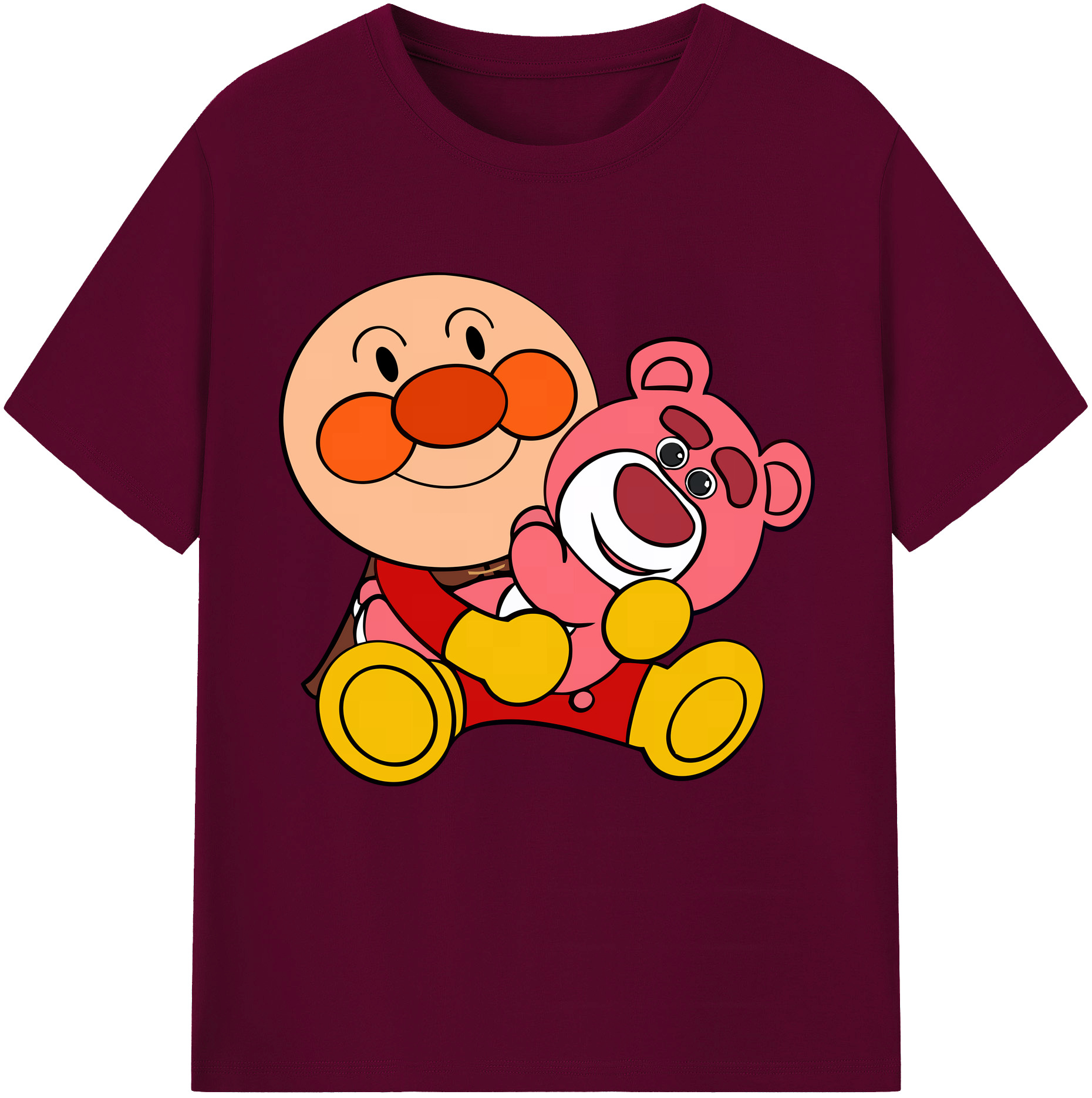 （画像用） アンパンマン Anpanman レディースカジュアルプリントTシャツ（綿100％）